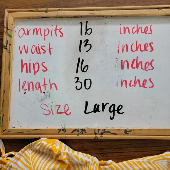 Cupshe One Piece Yellow Palms Womens Large Swimsuit - Picture 4 of 5